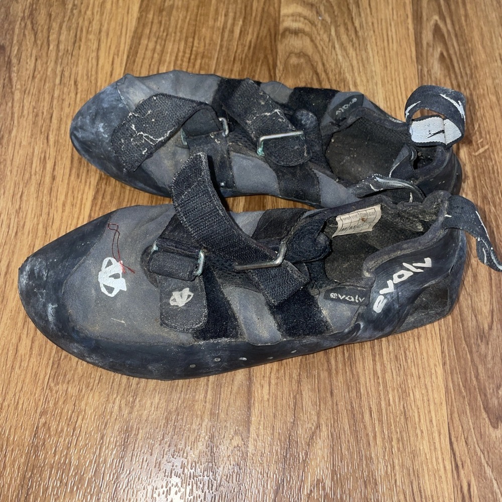 Evolv Phantom Climbing Shoes - Men's Black/White 9.5 ‎ vintage made in USA